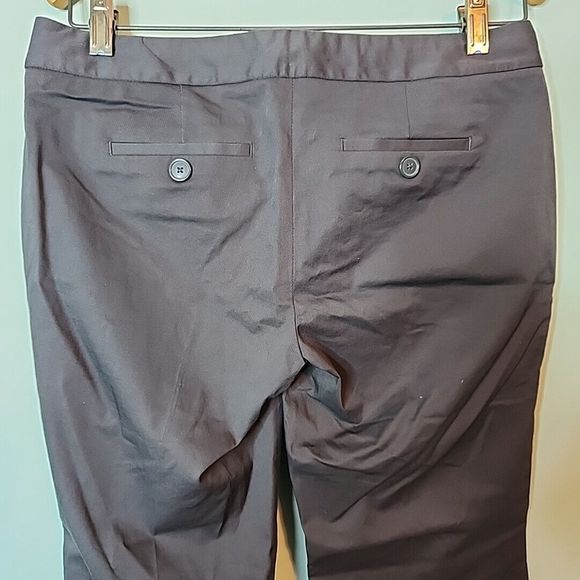 Body By Victoria Womens Dress Pants Flared The Kate Fit Gray Pockets VS Size 4 - Picture 8 of 14